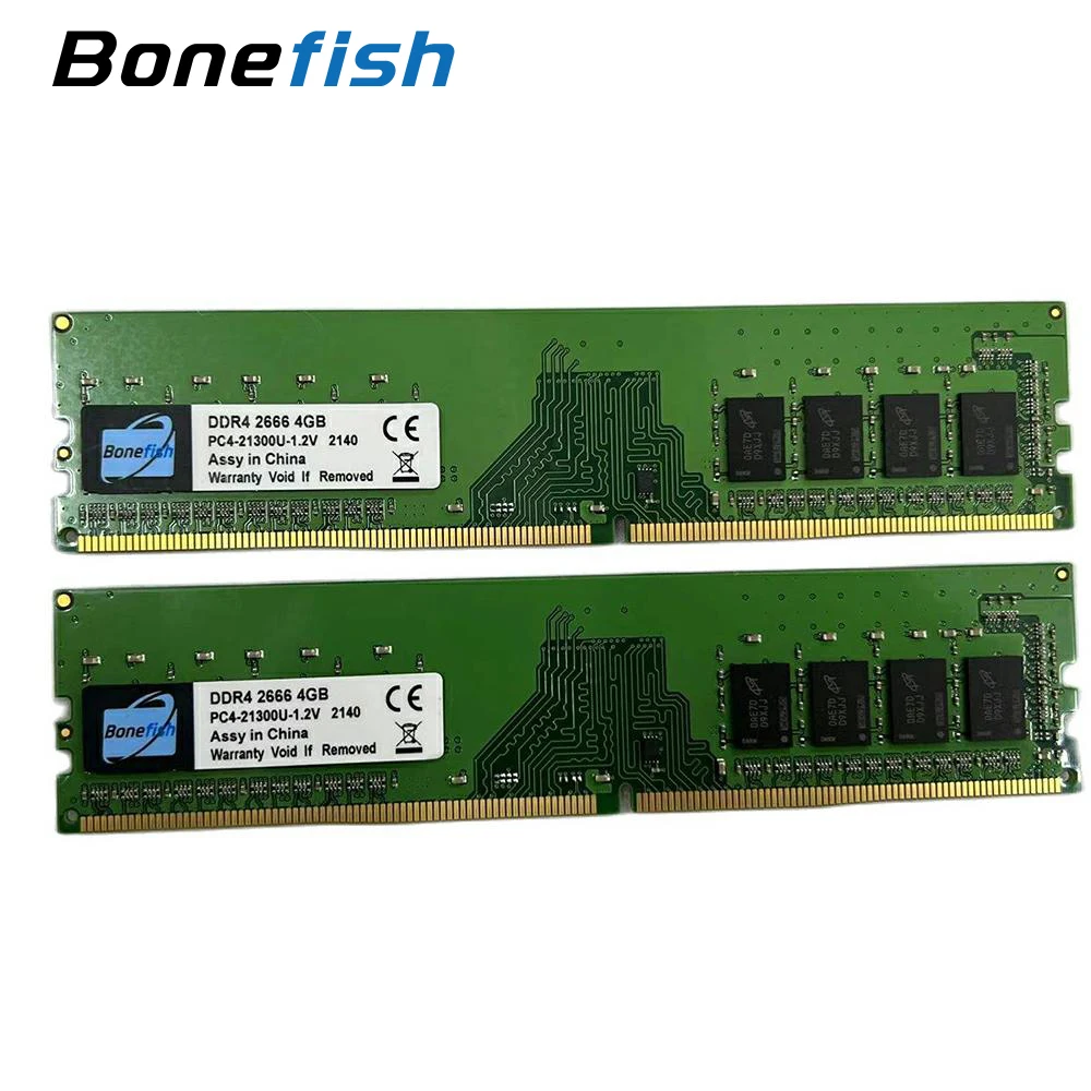 BONEFISH Desktop RAM Memory DDR4 8G 2666Mhz 16G 2666 4G 32G 3200 MHz Memoria Sodimm Dimm PC Computer Module Udimm Cheapest DDR 4