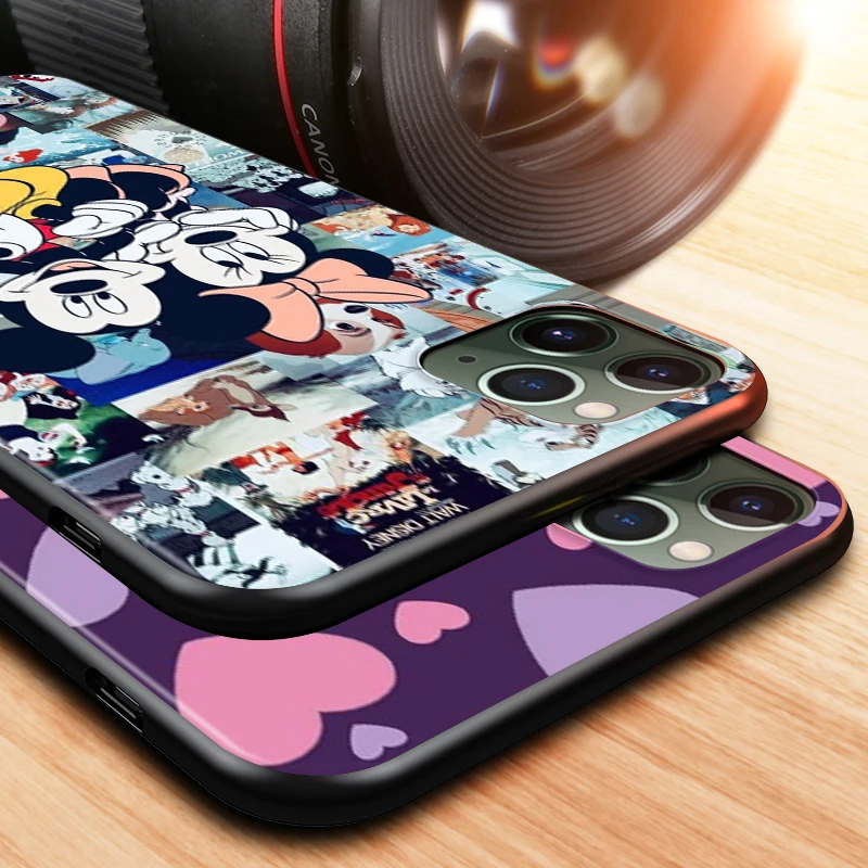 

Disney Luxury Mickey Minne for Apple iPhone 12 Mini 11 XS Pro Max X XR 8 7 6 6S Plus SE 5 5S Black Phone Case