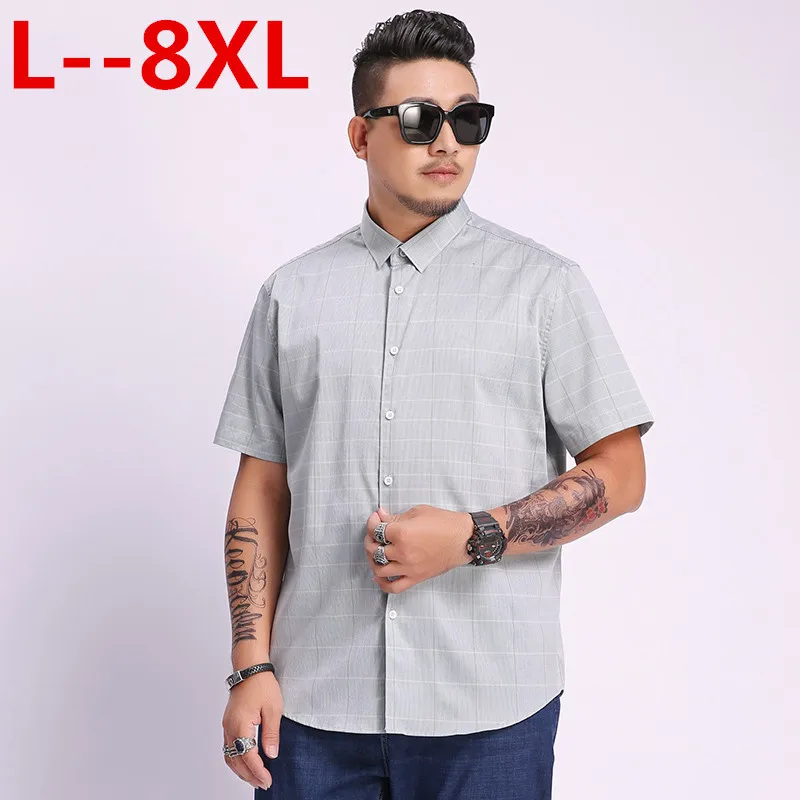 8XL 6XL 5X брендовая новая хлопковая льняная летняя приталенная Повседневная