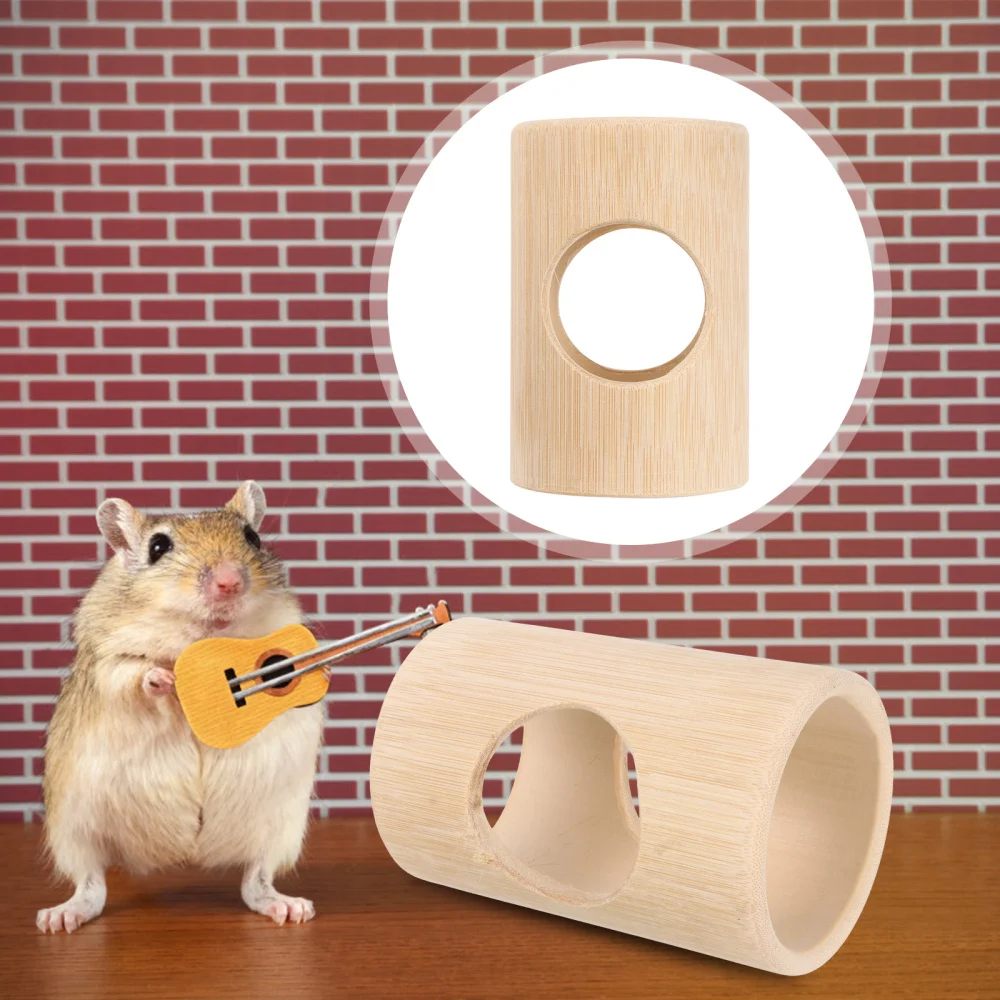 

Hamster Tube Natural Bamboo Tunnel Drill Hole Pet Supplies
