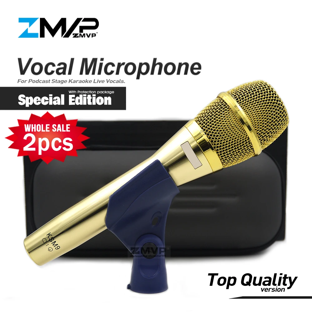 Профессиональный кардиоидный проводной микрофон KSM9 Special Edition 2 шт./лот KSM9G для