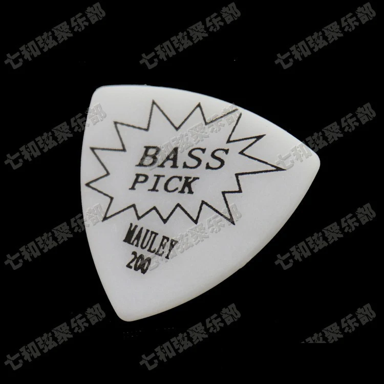 10 шт. белый большой Треугольники медиаторы для бас-гитары 2 0 мм | Спорт и