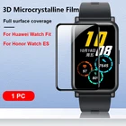 521 шт. ультратонкая Защитная пленка для Huawei Honor Watch ES  Huawei Watch Fit 3D Защитная пленка с закругленными краями для экрана ремешок