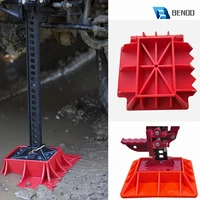 upgrade sawtooth design modified reinforced nylon jack off road base abs off road base lifting jack pad to alleviate sinkage