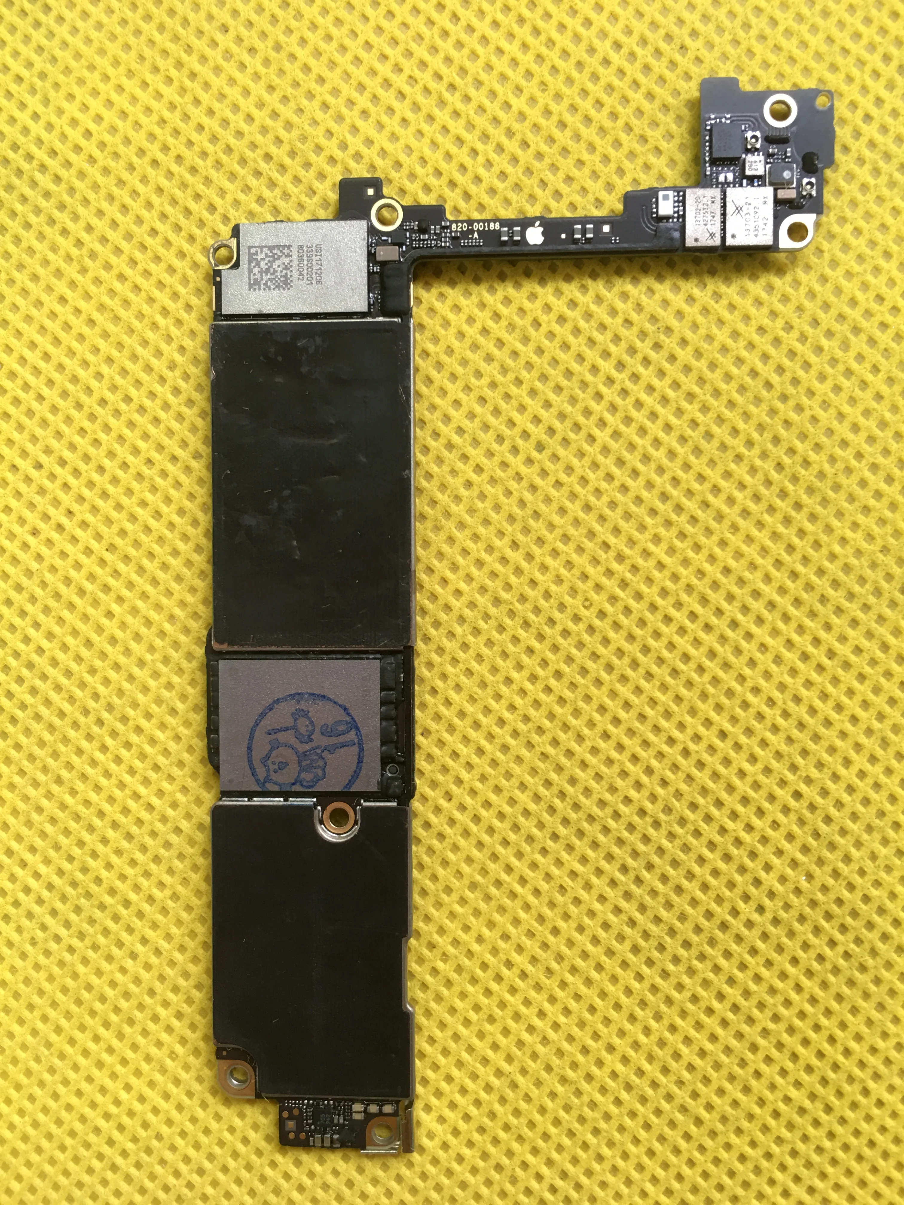 Материнская плата с ЧПУ для iPhone 7G основная часть процессора отверстием iCloud