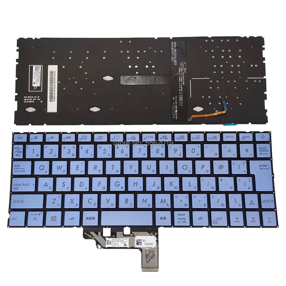 Клавиатура с подсветкой для ASUS Zenbook 13 UX334 UX334FL UX334FA UX334FAC 0KNB0-162DUK00