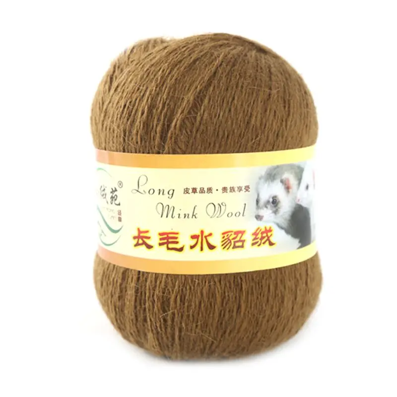 Мягкая Высококачественная норковая шерстяная пряжа ручной вязки роскошная