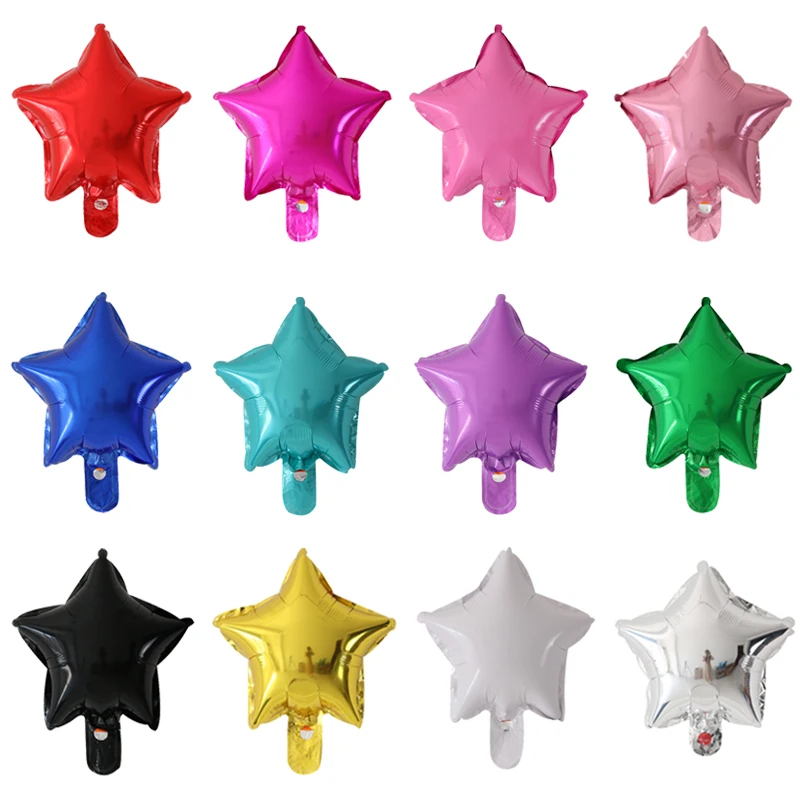 

10pcs/Lot 10inch Star Foil Balloons Wedding Birthday Party Backdrop Decoration Air Inflatable Globos Baby Shower Gifts Kids Toy