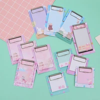 a6 board clip note clipboard cute memo pads loose leaf cherry blossoms printed note pad clip school office supplies accessories
