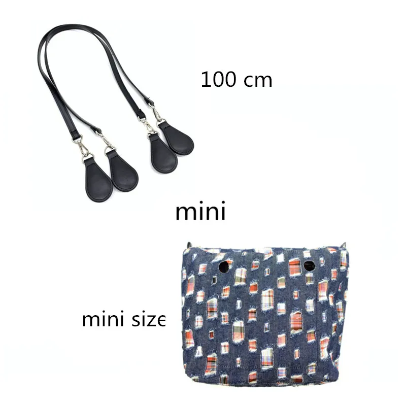 Мини-вставка с 100 см ручки из искусственной кожи внутренний карман подкладка
