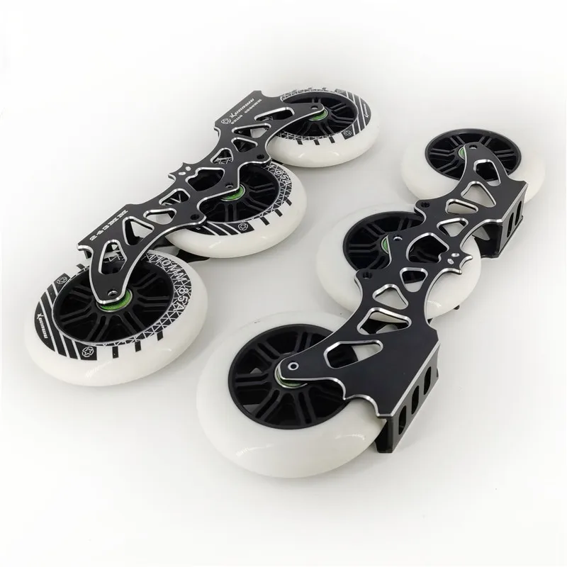 3 колесные 110 мм 4 колеса 80 243 линейные коньки рамка M7 сплав ролик патина основание