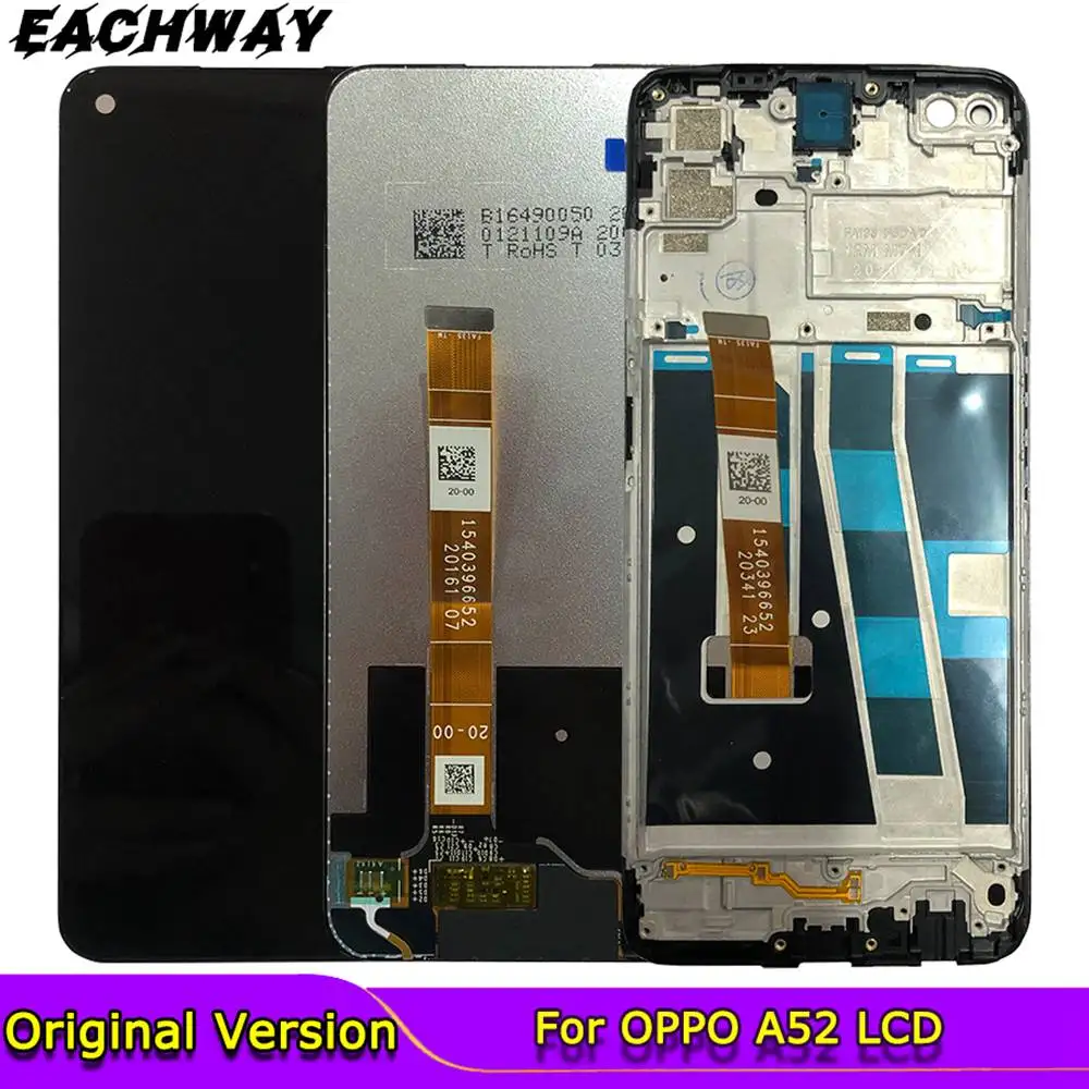 

For OPPO A52 2020 CPH2069 Original New LCD Display Touch Screen Digitizer Assembly With Frame replacement For OPPO A52 A72 A92