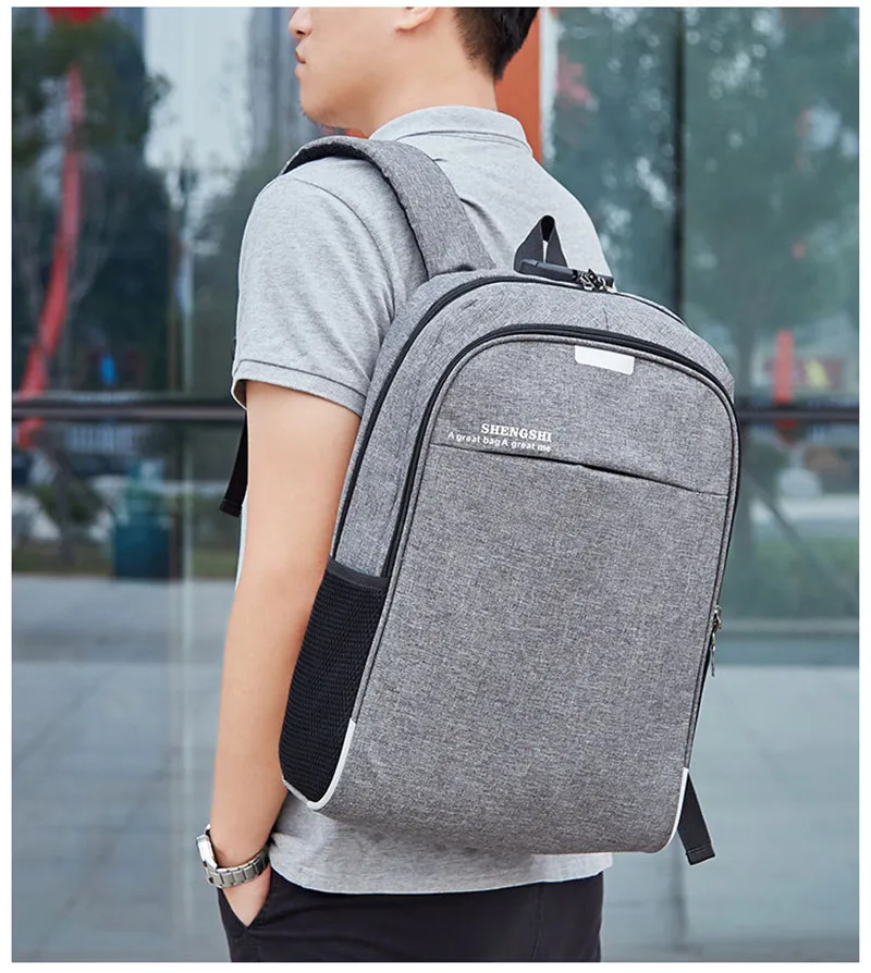 Новый мужской рюкзак Мужская Противоугонная блокировка паролем модные дорожные