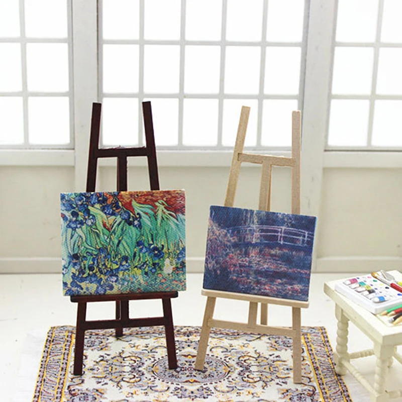 

1 PCS Mini Artist Wooden Easel Wood Wedding Table Card Stand Display Holder For Party Decoration Triange Art Easel