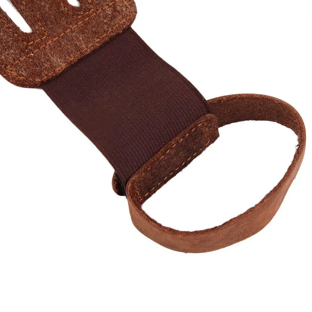 Защитные перчатки для стрельбы из лука кожаные с 3 пальцами|Перчатки охоты| |