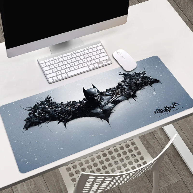 

Скоростной игровой коврик для мыши, 900x400 мм, клавиатуры с закругленными краями, коврик для мыши, резиновый игровой коврик для мыши, Настольный коврик, дизайн «сделай сам», логотип Batmans
