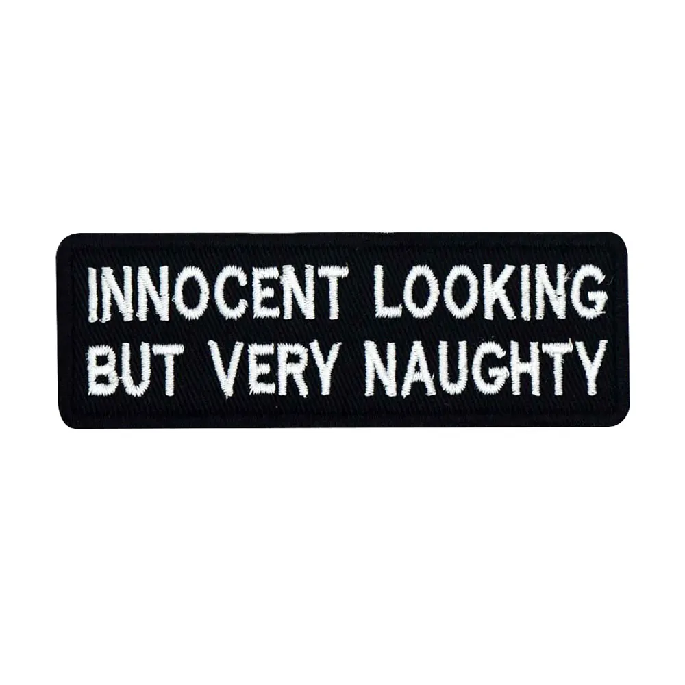 Невинный вид но очень озорной вышитая аппликация этикетка для шитья в стиле панк