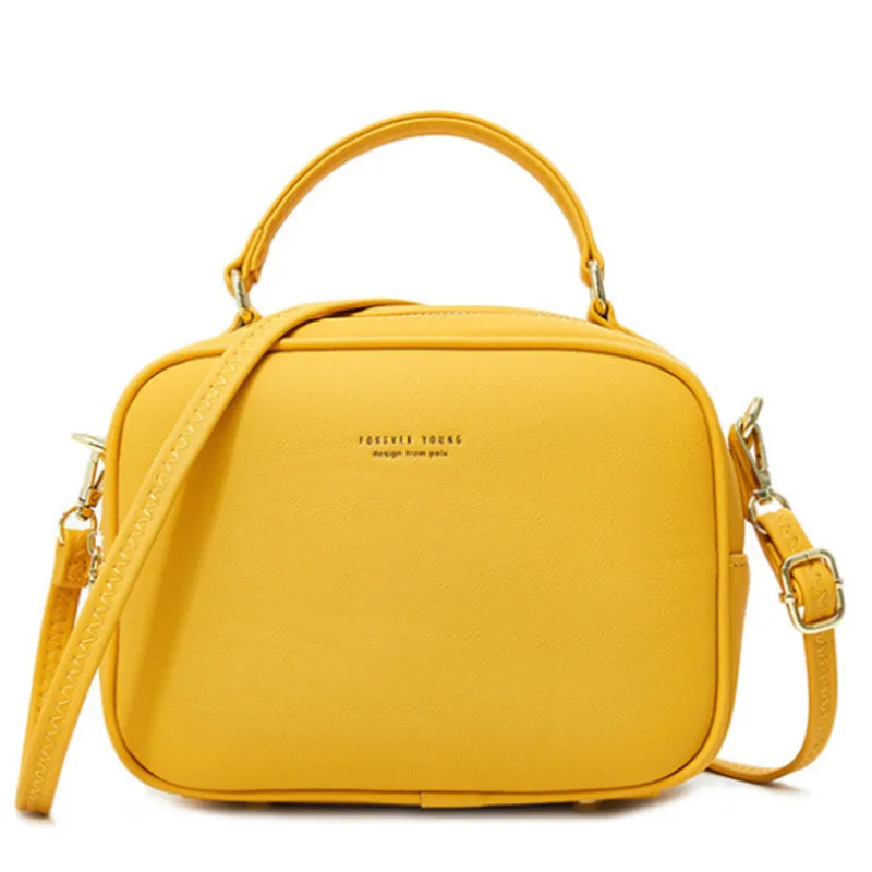 Сумки через плечо для женщин однотонная кожаная женская сумка сумки на молнии