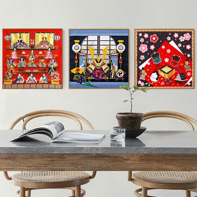 Diy paint by digital pictures Japanese characteristics art creative decorative painting adult decompression | Дом и сад