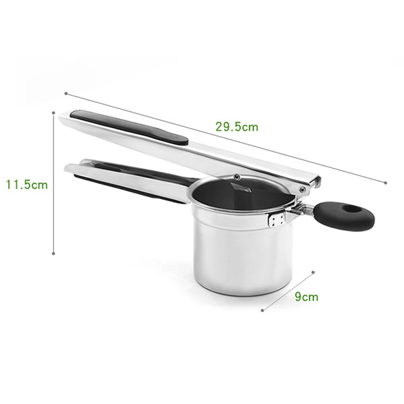 

Potato Masher Ricer Press Mashed Potatoes Stainless Steel Crushing Potatoes Puree Fruit Vegetable Juicer Press Maker Tool