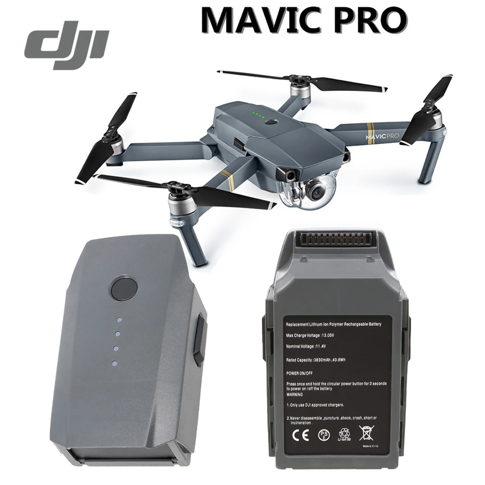 Аккумулятор DJI Mavic Pro Интеллектуальный полет (3830 мАч/11 4 в) специально
