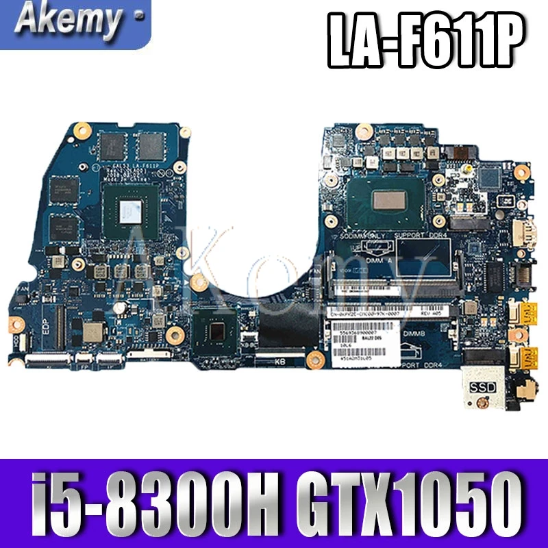 

SAMXINNO CAL53 LA-F611P Laptop motherboard For DELL G3 15-3579 3579 original mainboard i5-8300H GTX1050