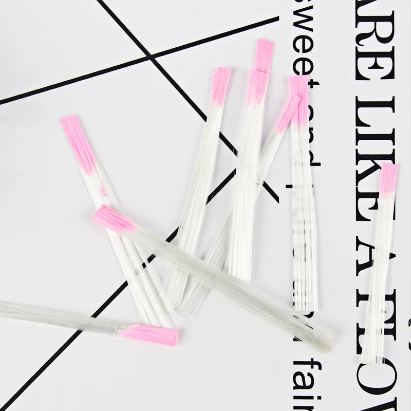 10 шт./пакет французский дизайн ногтей стекловолокно со свободным скребком для УФ