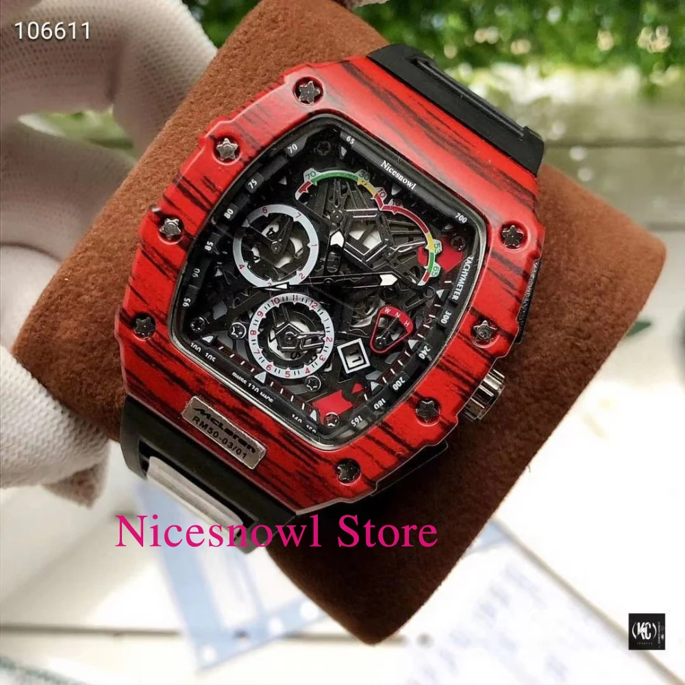 

3A Top Luxury Brand RM Waterproof Watch Male DZ Richard Watches Quartz Wristwatches Men Clock Gift Best Gifts for Men