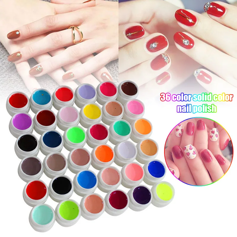 

2021 Nail Polish 36 Color Phototherapy Gel Nail Manicure Set Nail Shop Family Essential Tools SSwell