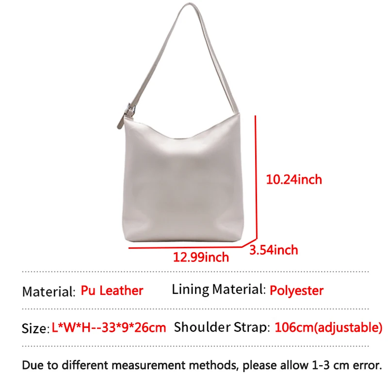 

Casual Solid Color Crossbody Bags For Women Large Women's Bag High Capacity Women Shoulder Bag Soft Leather Women's Handbags New
