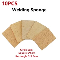 10pcs welding sponge reusable high suitable for electric soldering iron cleaning supplies temperature resistant cleaning sponge