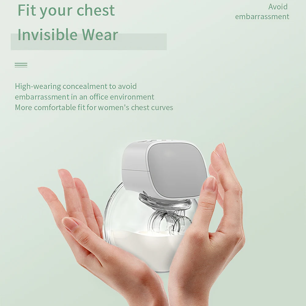 

Новинка 2021, перезаряжаемый от USB, бесшумный автоматический молокоотсос, бесшумный автоматический молокоотсос для детей