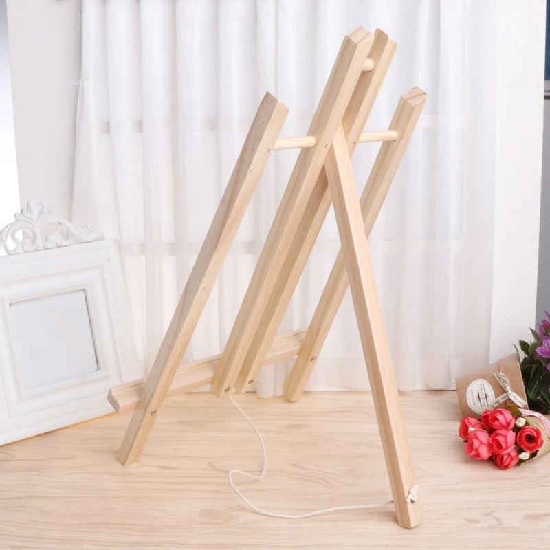 

Wood Easel Advertisement Exhibition Display Shelf Holder Studio Painting Stand