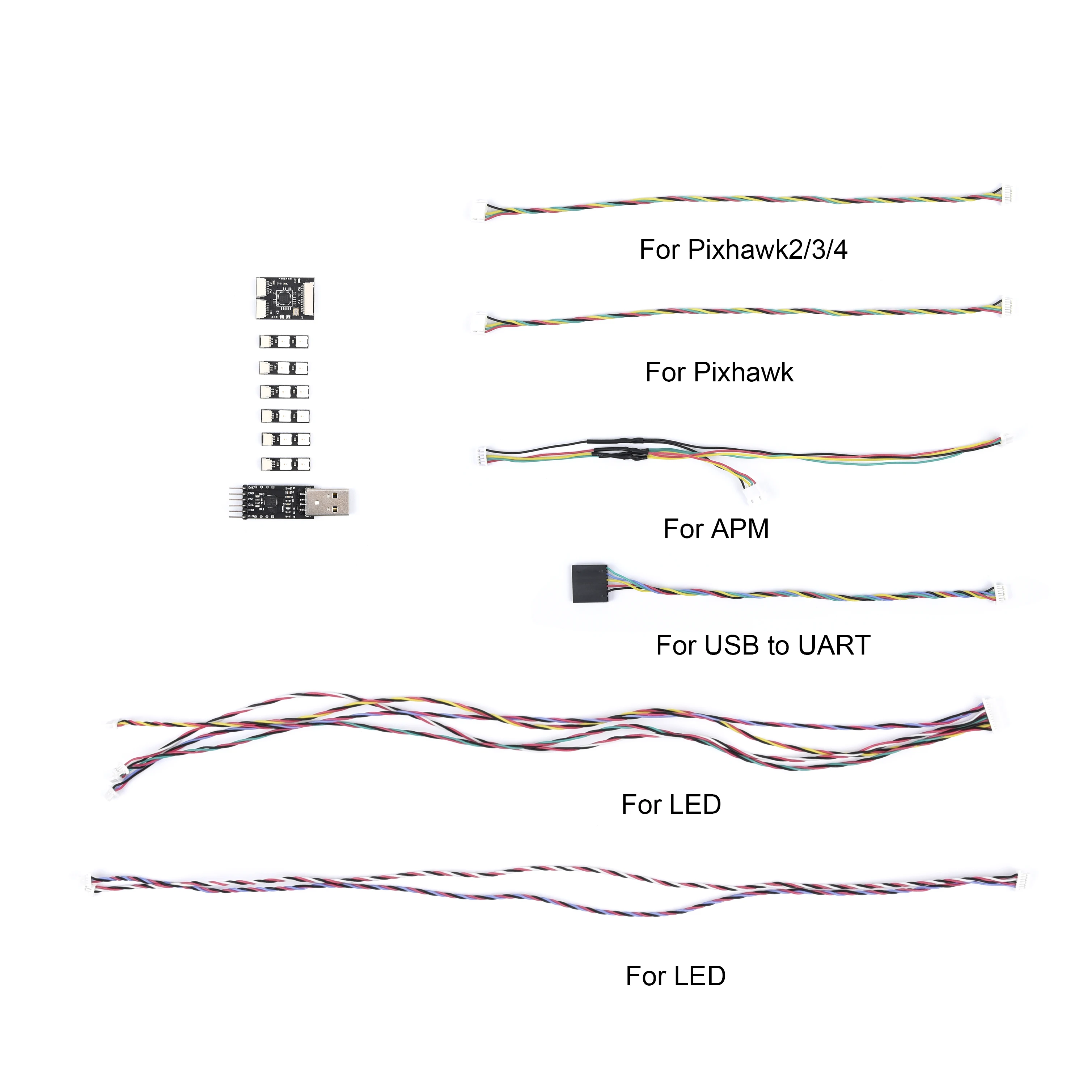 

Pixhawk Mavlink External LED w/ Controller for Pixhawk2 Ardupilot PX4 RGB APM Navigation Light Quadcopter Hexacopter Drone Plane