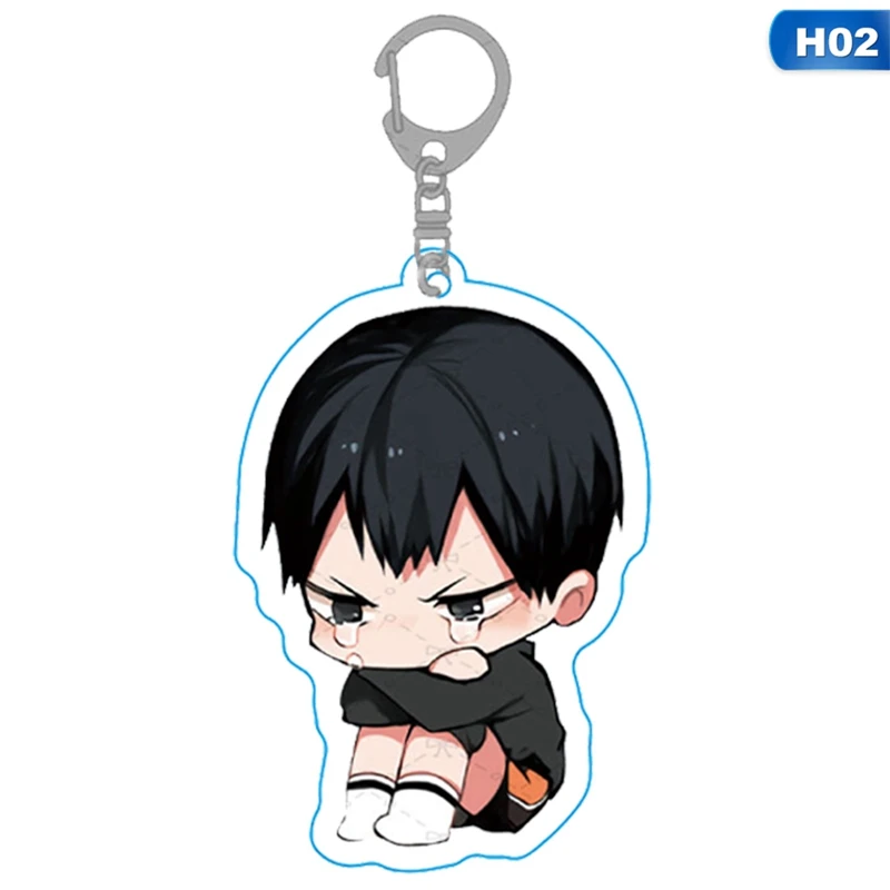 Высокое качество Haikyuu! Аниме волейбол мальчик акриловые резиновый брелок с