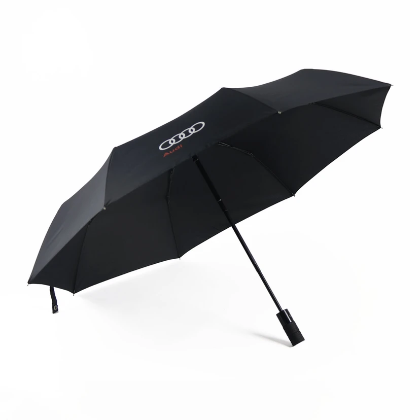 

Car Logo Automatic Umbrella Rain Portable For AUDI Auto Emblem Business Umbrella Men Black Bumbershoot Parasol Sunshade