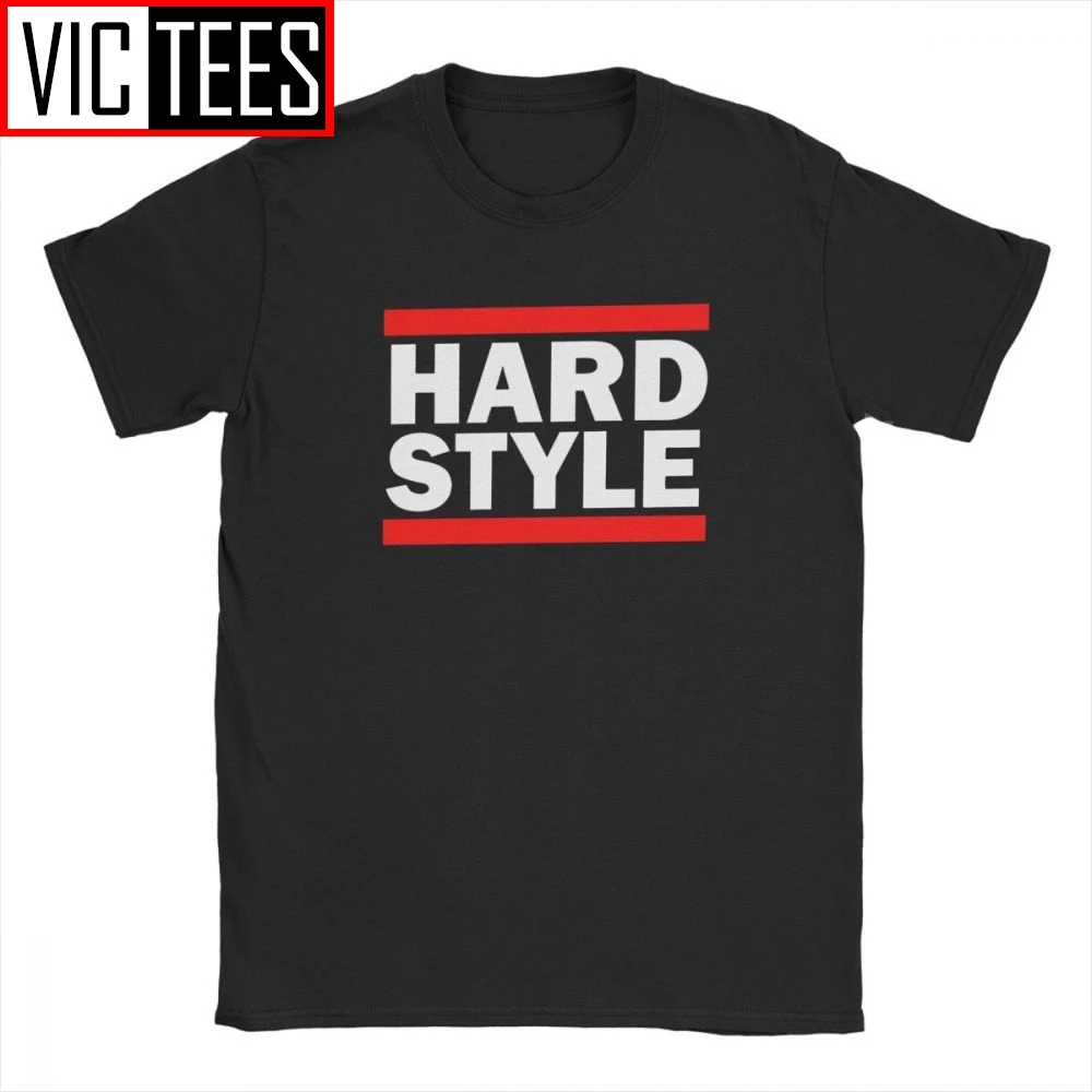 Awesome футболка hardstyle для мужчин Crewneck Чистый хлопок музыка Defqon Hardcore Dance DJ Techno Club