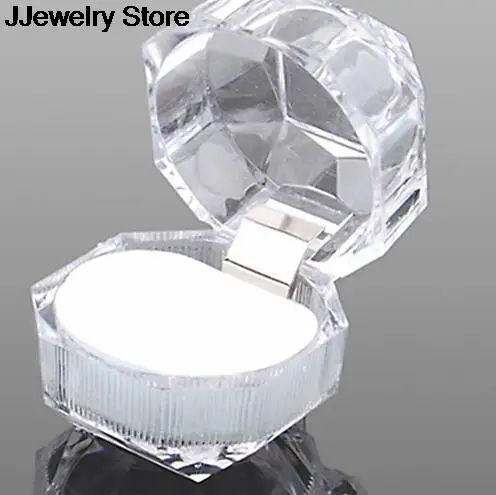 Коробка для колец акриловая горячая Распродажа прозрачная 1 шт. |