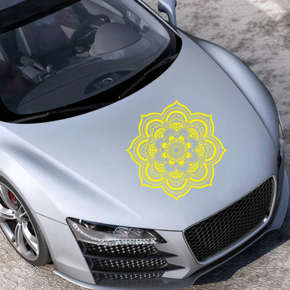

Mandala Car Decal Half Mandala Vinyl Sticker For Car Boho Decal Mandala Flower Meditation Decal Flower Decal Car Sticker