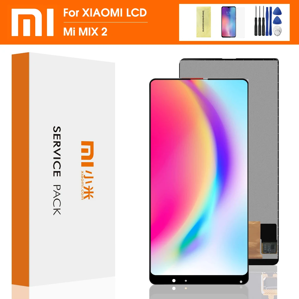 100% протестированный ЖК дисплей для Xiaomi Mi Mix 2 сменный с сенсорным дигитайзером XIAOMI