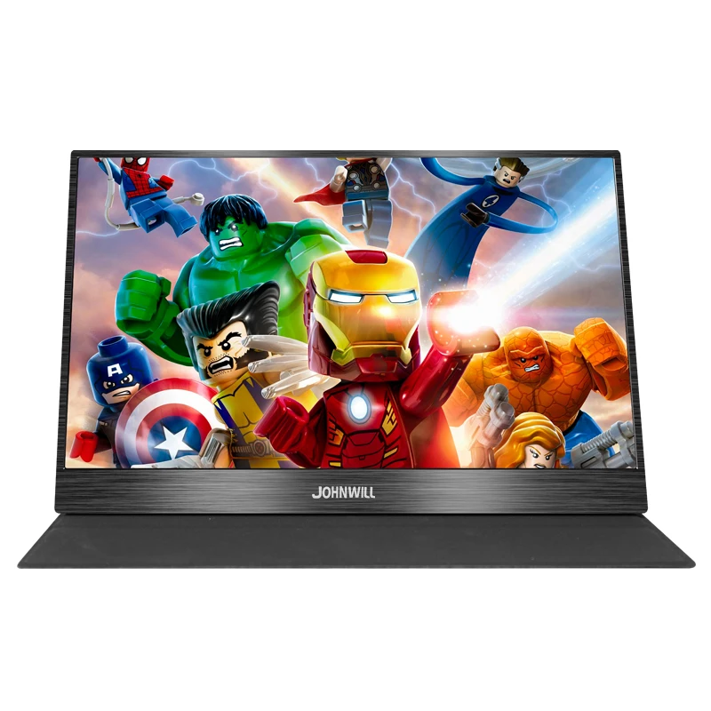 JOHNWILL портативный игровой монитор с сенсорным экраном 15," lcd usb type-C ips hdmi Экстра тонкий для PS4 ноутбука телефона Xbox переключатель ПК 1080