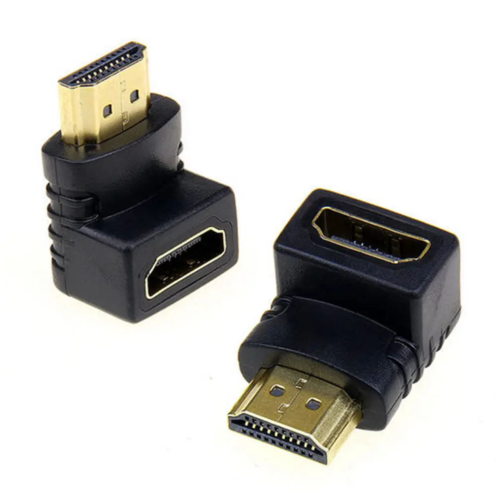 1 шт. адаптер HDMI штекер-гнездо 90 градусов прямоугольный угловой удлинитель