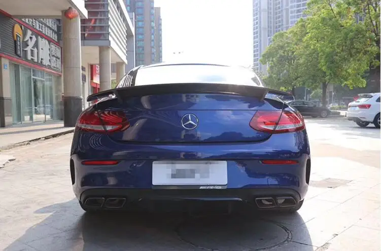 Спойлер для W205 Coupe 2015-2018Z Mercedes-Benz C-class спойлер купе из АБС-пластика цветной задний