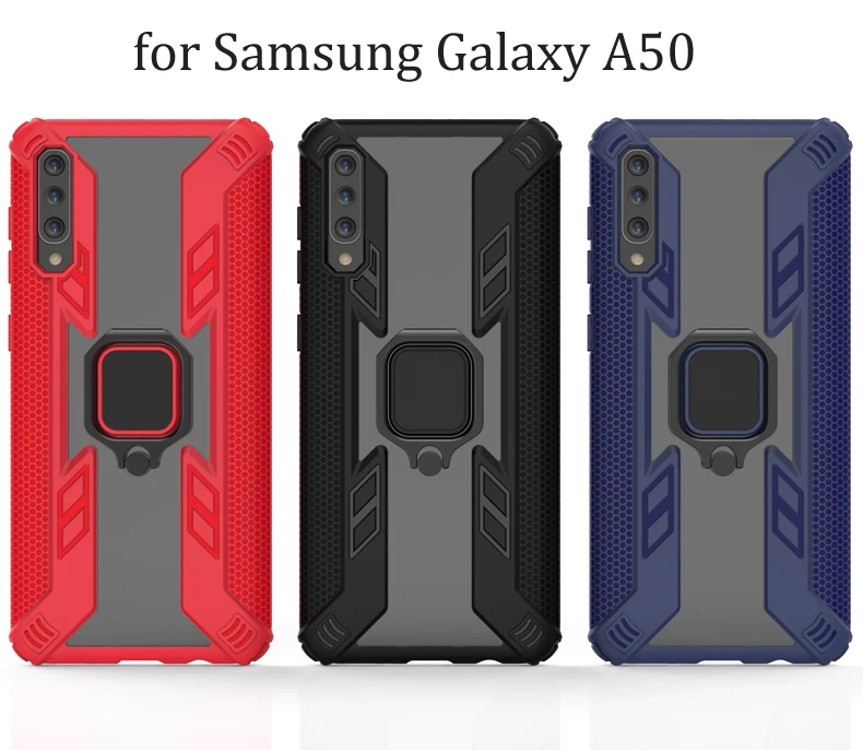 KEYSION противоударный бронированный чехол для samsung Galaxy A50 A30 A20 A10 M20 стенд автомобильному кольцу, чехол для телефона для samsung S10 S10e A9 A7