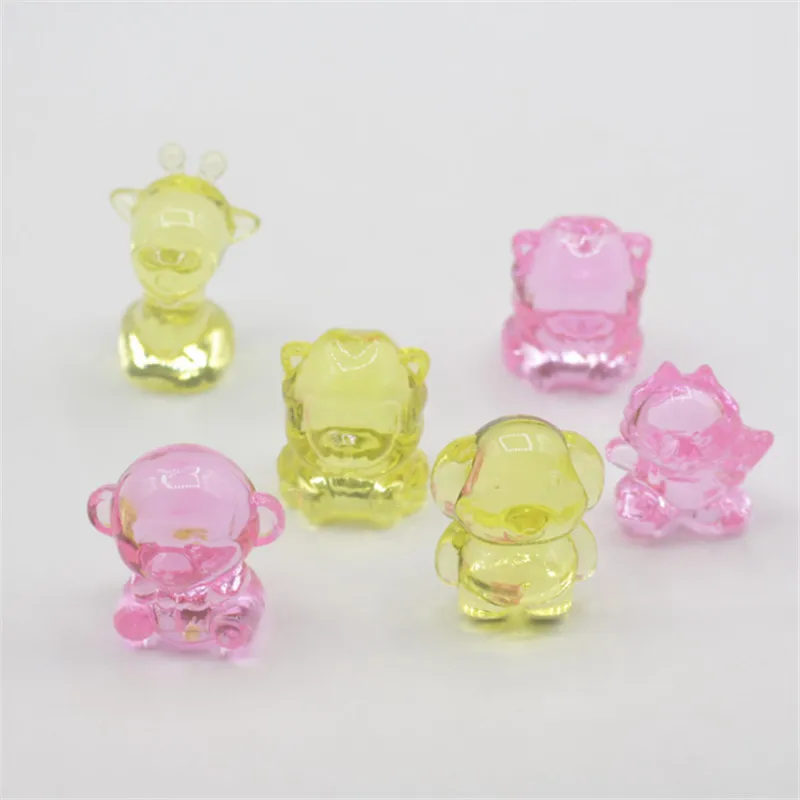 10 штук красочные акриловые животные игра кусок для настольных игр детей парка