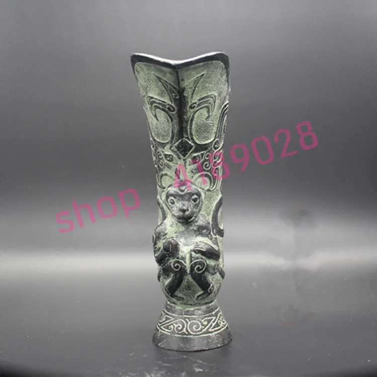 Ancient bronzes twelve Chinese Zodiac monkeys Warring States cups antiques Collectibles | Дом и сад
