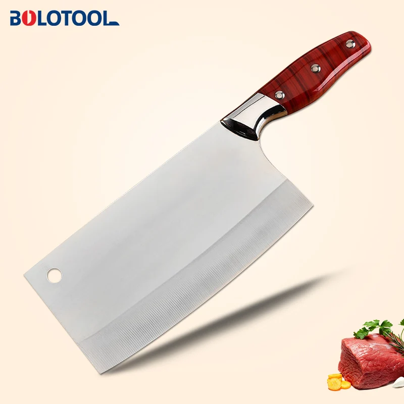Кухонный нож китайский шеф повар из нержавеющей стали 8 дюймов для нарезки мяса