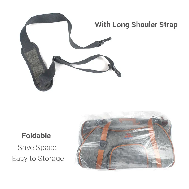 Дорожная сумка для маленьких собак складная дышащая переноска животных цвет