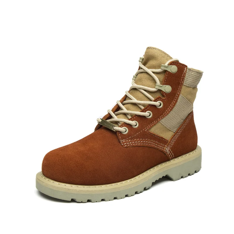 Ботинки мужские из натуральной кожи на шнуровке винтажные в британском стиле