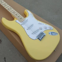 st electric guitar mahogany body maple neck scalloped maple fingerboard buttercream gloss finish can be customized
